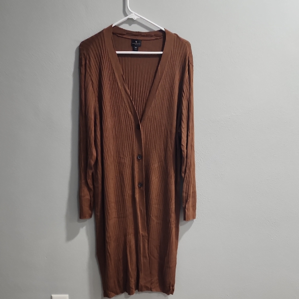 Worthington Chocolate Knit Cardigan